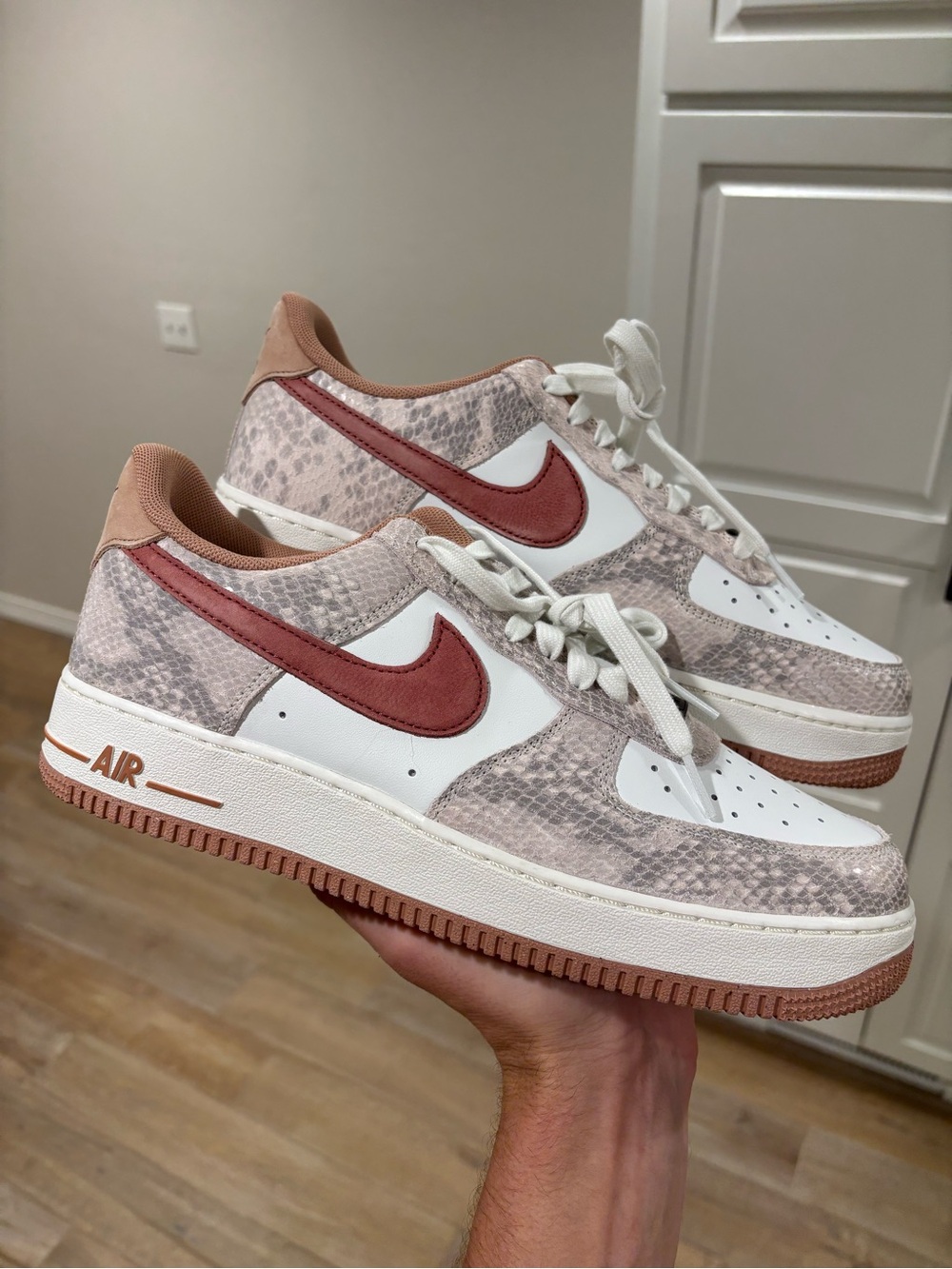 Nike Air Force 1 Low ‘Canyon Rust Snakeskin’ Men’s Size 10 Sneakers | HF2898-100